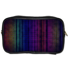 Abstract Background Plaid Toiletries Bag (one Side)