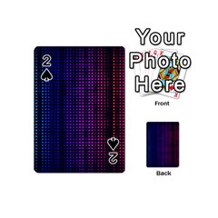 Abstract Background Plaid Playing Cards Double Sided (mini)