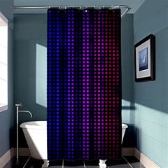 Abstract Background Plaid Shower Curtain 36  X 72  (stall) 