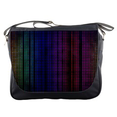 Abstract Background Plaid Messenger Bag by HermanTelo