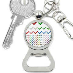 Confirm Button Metallic Metal Set Bottle Opener Key Chains by HermanTelo