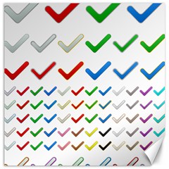 Confirm Button Metallic Metal Set Canvas 20  X 20 