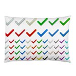 Confirm Button Metallic Metal Set Pillow Case (Two Sides) Front