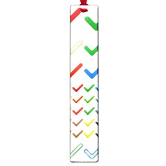 Confirm Button Metallic Metal Set Large Book Marks