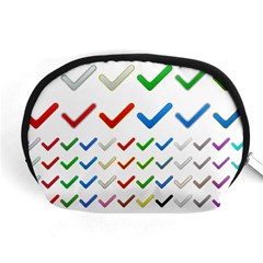 Confirm Button Metallic Metal Set Accessory Pouch (medium) by HermanTelo