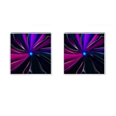 Abstract Background Lightning Cufflinks (square)