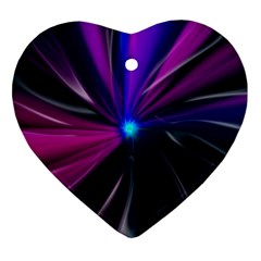 Abstract Background Lightning Heart Ornament (two Sides) by HermanTelo