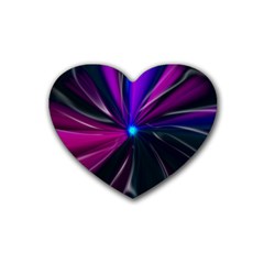 Abstract Background Lightning Heart Coaster (4 Pack)  by HermanTelo