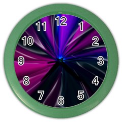 Abstract Background Lightning Color Wall Clock