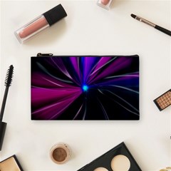 Abstract Background Lightning Cosmetic Bag (small)