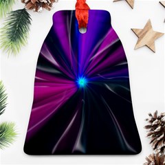 Abstract Background Lightning Bell Ornament (two Sides)