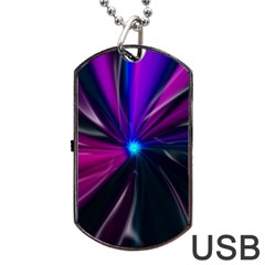 Abstract Background Lightning Dog Tag Usb Flash (one Side) by HermanTelo