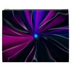 Abstract Background Lightning Cosmetic Bag (xxxl) by HermanTelo