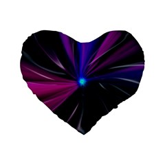 Abstract Background Lightning Standard 16  Premium Heart Shape Cushions