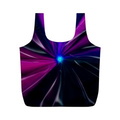 Abstract Background Lightning Full Print Recycle Bag (m)