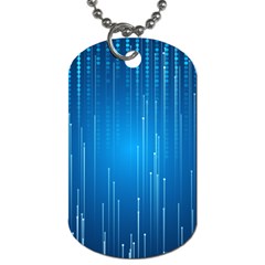 Abstract Line Space Dog Tag (one Side) by HermanTelo