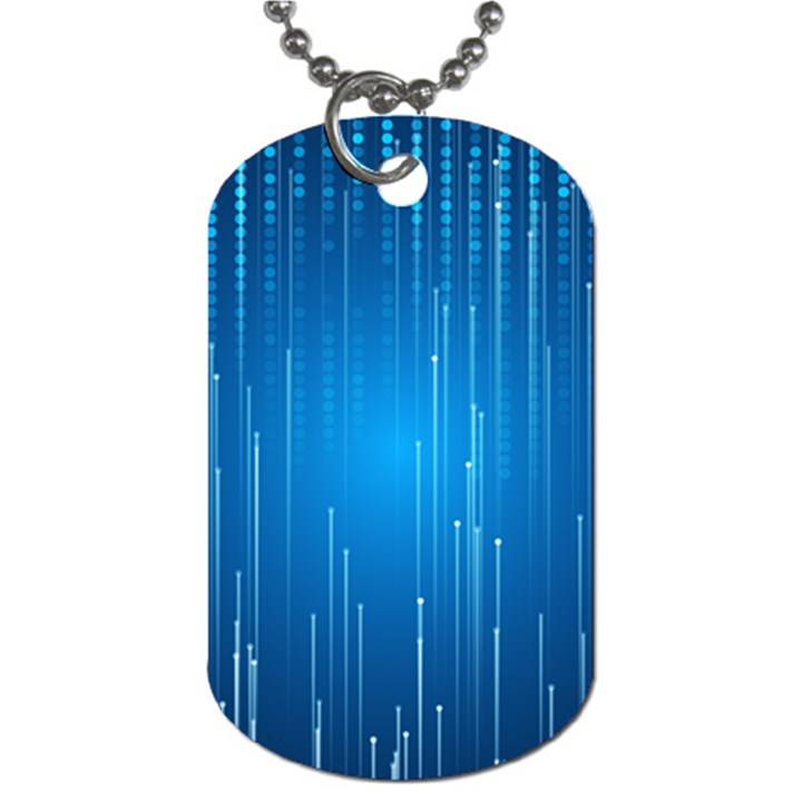 Abstract Line Space Dog Tag (Two Sides)