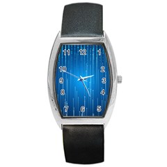 Abstract Line Space Barrel Style Metal Watch by HermanTelo