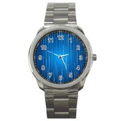 Abstract Line Space Sport Metal Watch