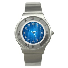 Abstract Line Space Stainless Steel Watch