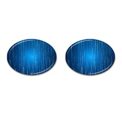 Abstract Line Space Cufflinks (oval) by HermanTelo