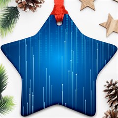 Abstract Line Space Star Ornament (two Sides)