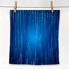 Abstract Line Space Face Towel