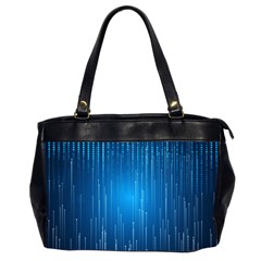 Abstract Line Space Oversize Office Handbag (2 Sides)