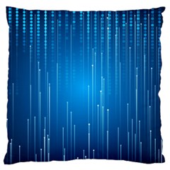 Abstract Line Space Large Flano Cushion Case (two Sides)