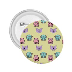 Animals Pastel Children Colorful 2 25  Buttons by HermanTelo