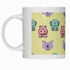 Animals Pastel Children Colorful White Mugs by HermanTelo