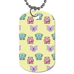 Animals Pastel Children Colorful Dog Tag (one Side) by HermanTelo