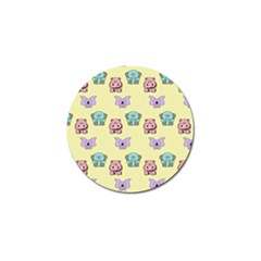 Animals Pastel Children Colorful Golf Ball Marker (4 Pack)