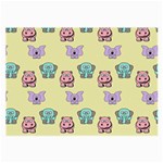 Animals Pastel Children Colorful Large Glasses Cloth Front