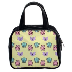 Animals Pastel Children Colorful Classic Handbag (two Sides)