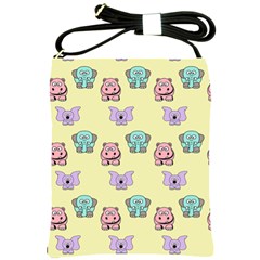 Animals Pastel Children Colorful Shoulder Sling Bag