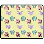 Animals Pastel Children Colorful Fleece Blanket (Medium)  60 x50  Blanket Front