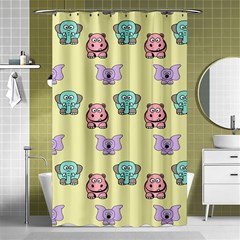 Animals Pastel Children Colorful Shower Curtain 48  X 72  (small)  by HermanTelo