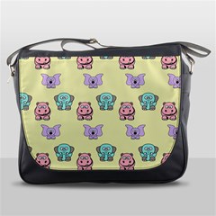 Animals Pastel Children Colorful Messenger Bag