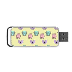 Animals Pastel Children Colorful Portable Usb Flash (one Side)