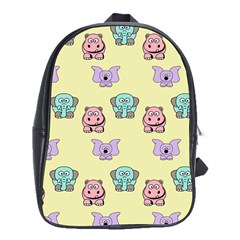 Animals Pastel Children Colorful School Bag (xl) by HermanTelo