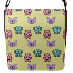 Animals Pastel Children Colorful Flap Closure Messenger Bag (s)