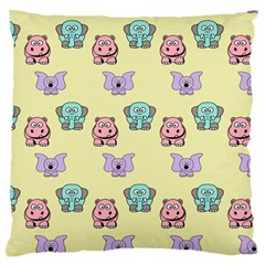 Animals Pastel Children Colorful Standard Flano Cushion Case (one Side)