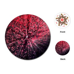 Abstract Background Wallpaper Space Playing Cards (round)