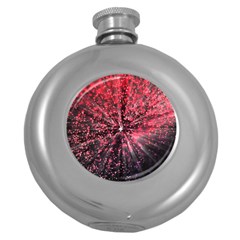 Abstract Background Wallpaper Space Round Hip Flask (5 Oz)