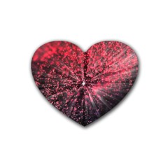 Abstract Background Wallpaper Space Rubber Coaster (heart) 