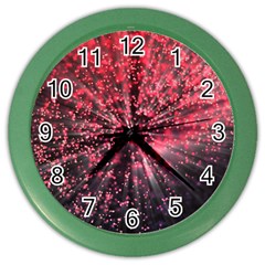 Abstract Background Wallpaper Space Color Wall Clock by HermanTelo