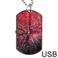 Abstract Background Wallpaper Space Dog Tag Usb Flash (one Side) by HermanTelo