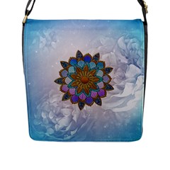 Wonderful Mandala Flap Closure Messenger Bag (l) by FantasyWorld7