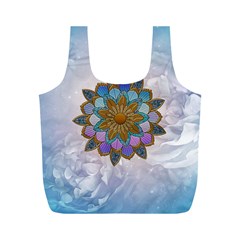 Wonderful Mandala Full Print Recycle Bag (m) by FantasyWorld7